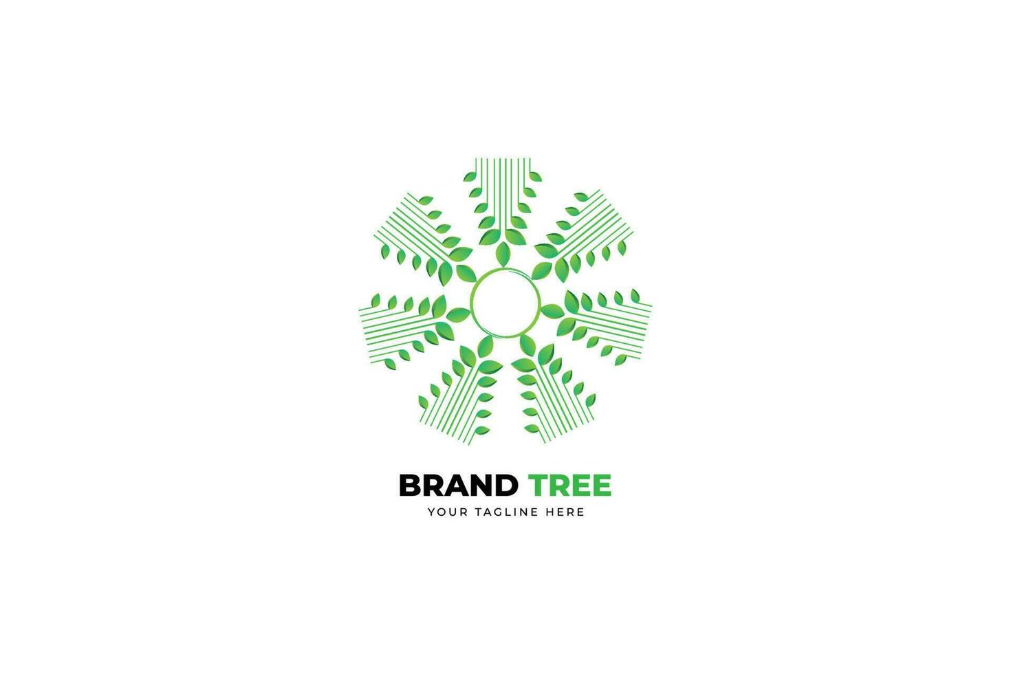 flat gradient nature concept logotype illustration vector