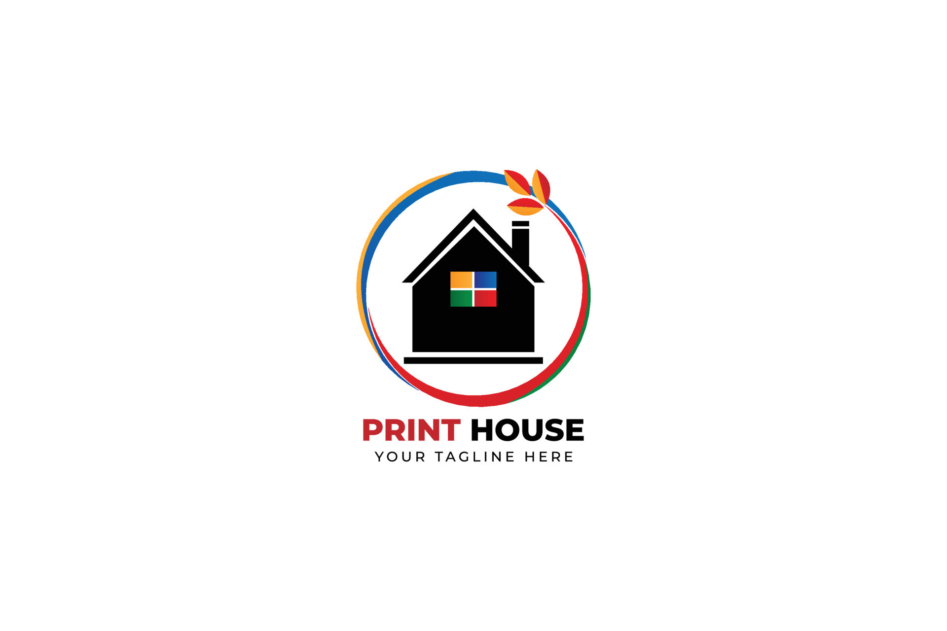 printing house logo template design illustration 23719105 Vector Art at Vecteezy