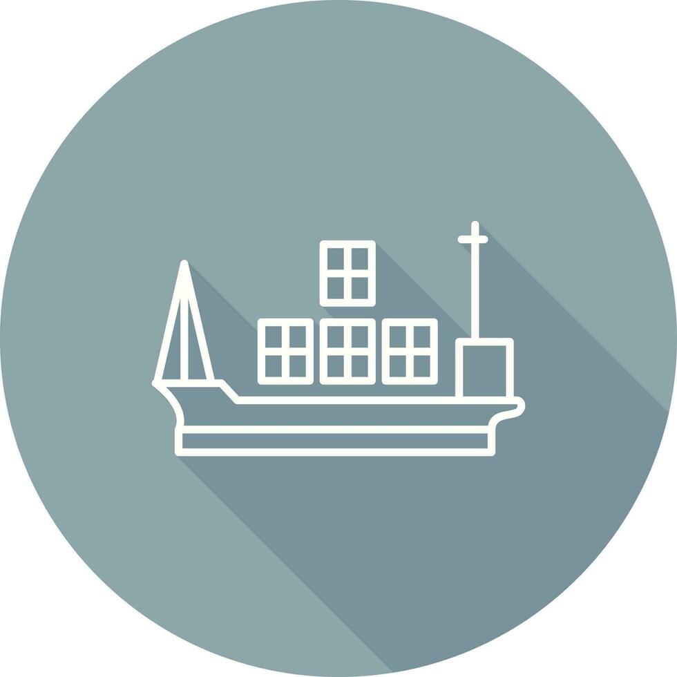 Cargo Ship Vector Icon