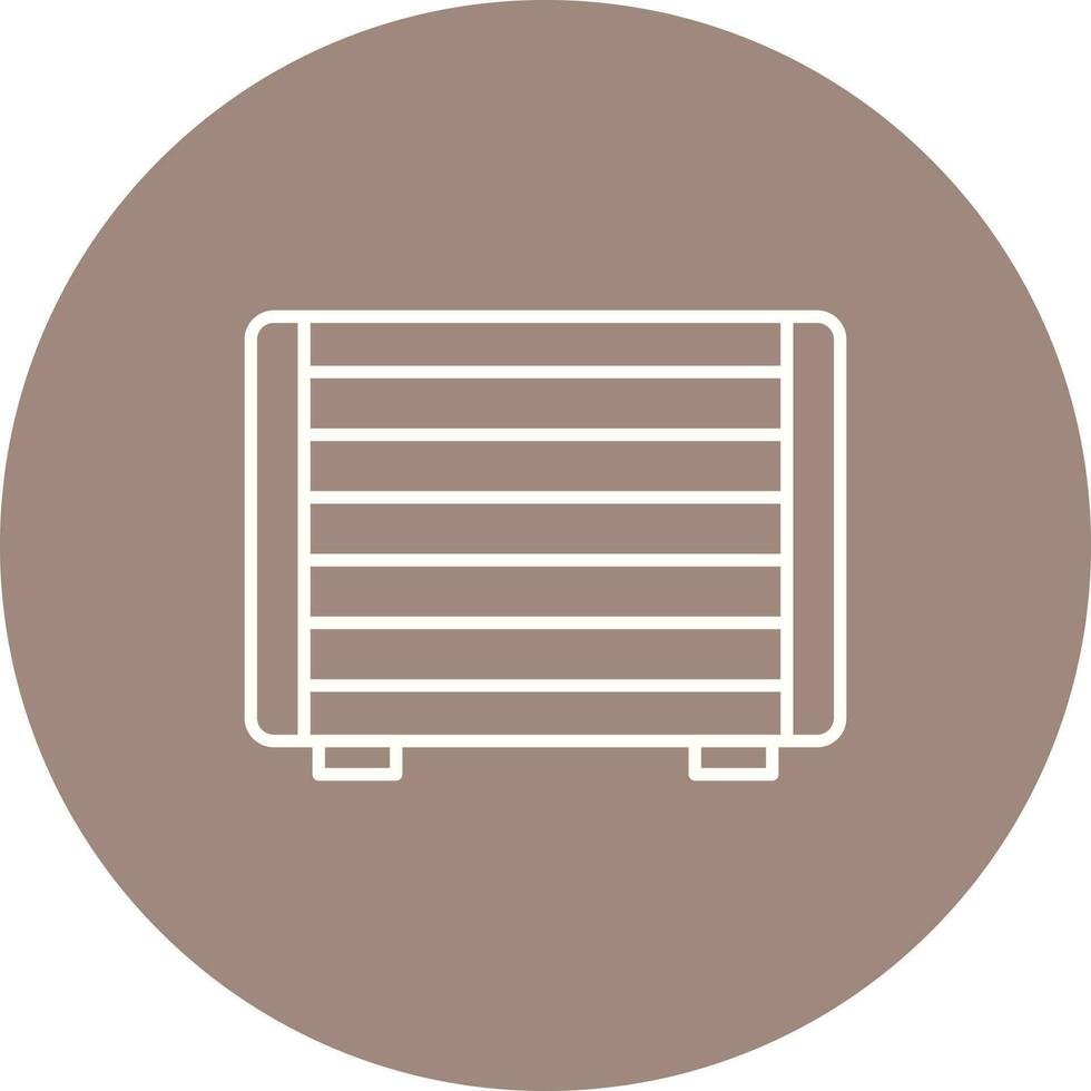 Gas Heater Vector Icon