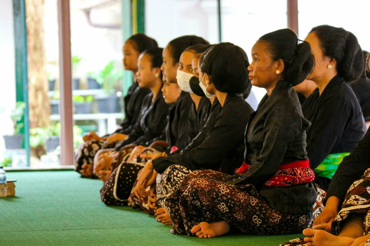 Yogyakarta, Indonesia on October 2022. Abdi dalem mataya, courtiers of the Yogyakarta Palace who are dancers. T photo