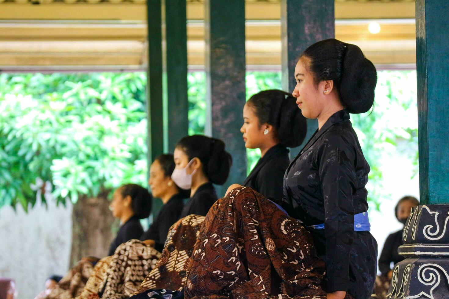 Yogyakarta, Indonesia on October 2022. Abdi dalem mataya, courtiers of the Yogyakarta Palace who are dancers. T photo