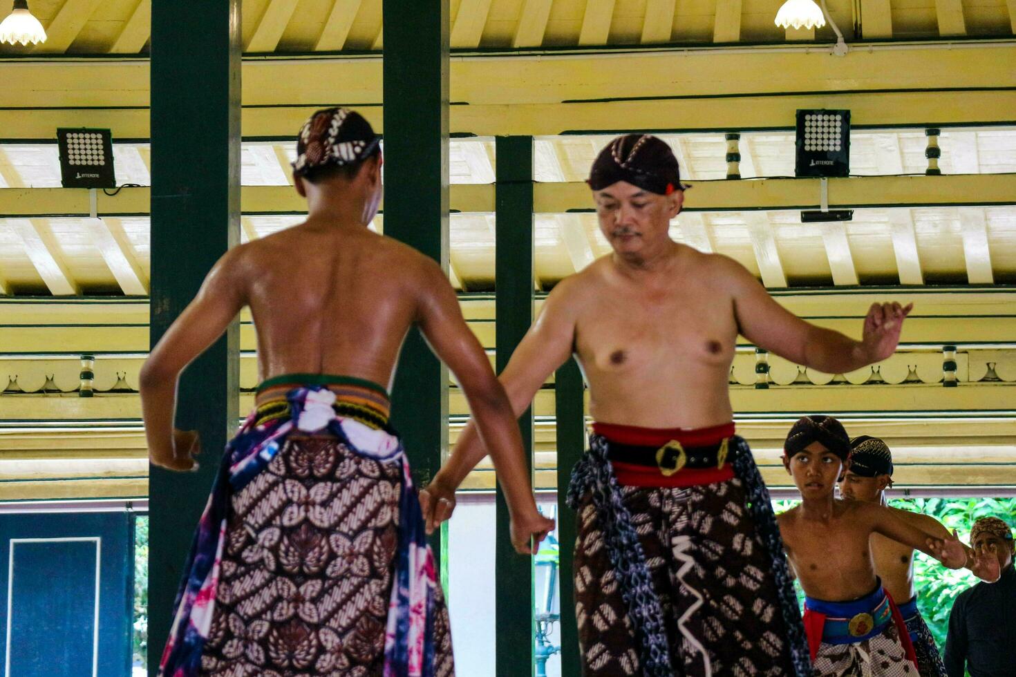 Yogyakarta, Indonesia on October 2022. Abdi dalem mataya, courtiers of the Yogyakarta Palace who are dancers. T photo