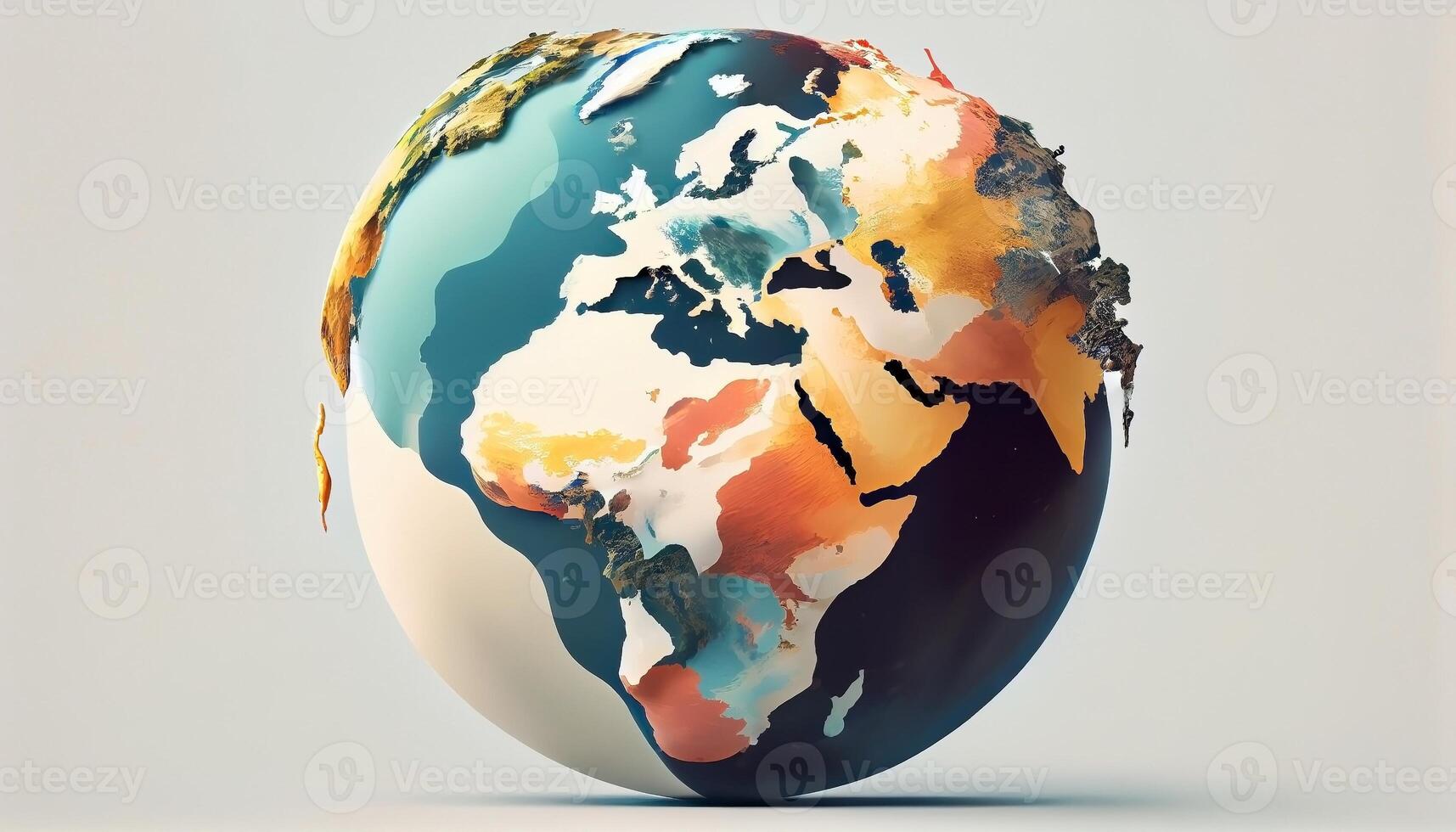 Abstract Globe background illustration design artwork.earth globe art abstraction, photo