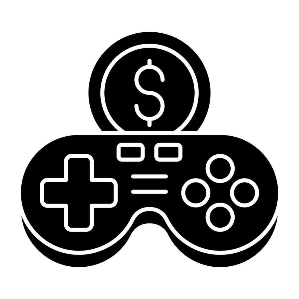 icono de diseño moderno de gamepad vector