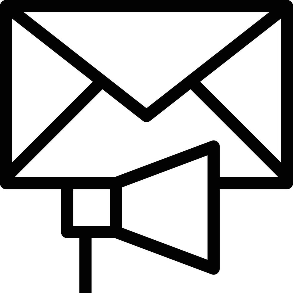 ilustración vectorial de correo electrónico en un fondo. símbolos de calidad premium. iconos vectoriales para concepto y diseño gráfico. vector