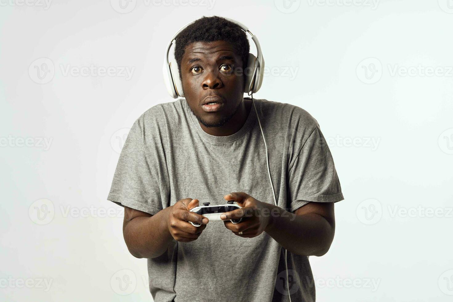 African man joysticks games entertainment lifestyle photo