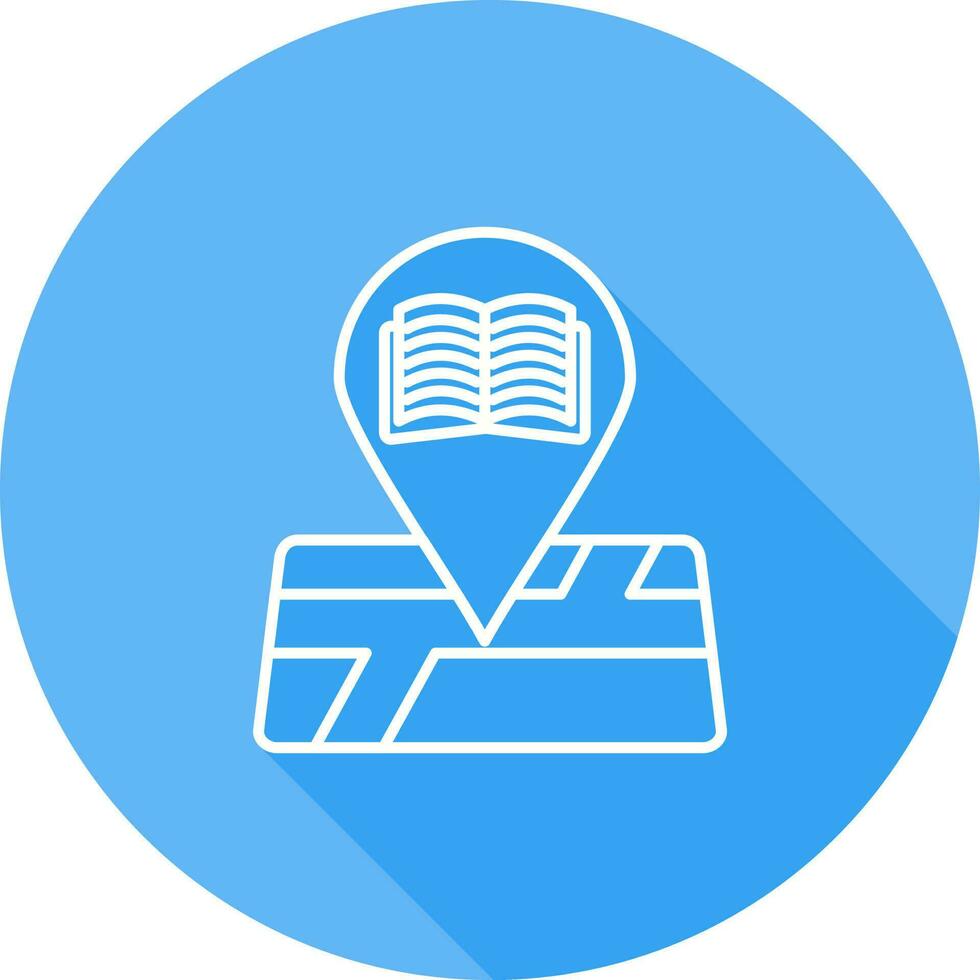 Library Location Vector Icon