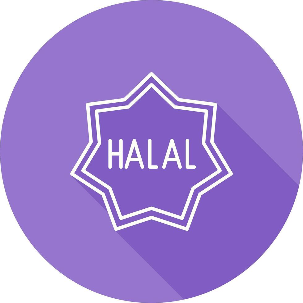 icono de vector halal