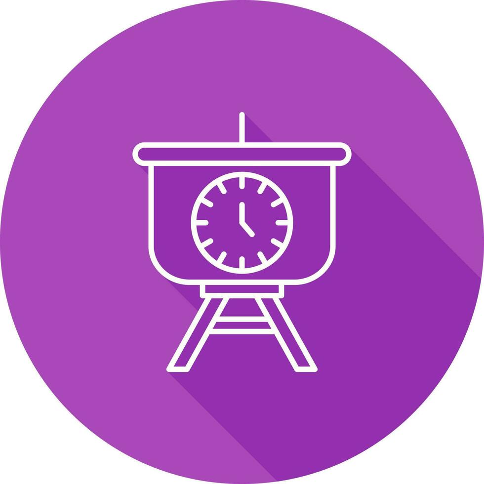 Time Manage Presentation Vector Icon