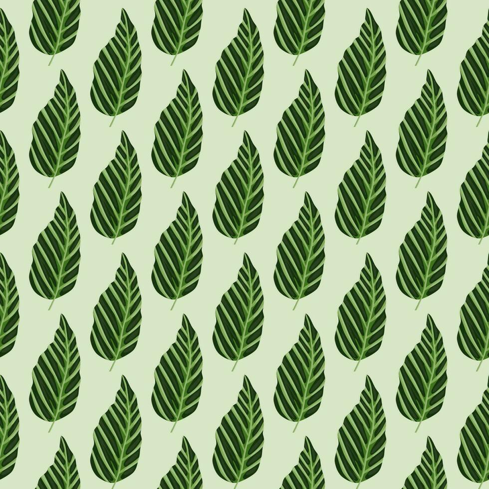 Decorative tropical palm leaves seamless pattern. Jungle leaf wallpaper. Exotic botanical texture. vector