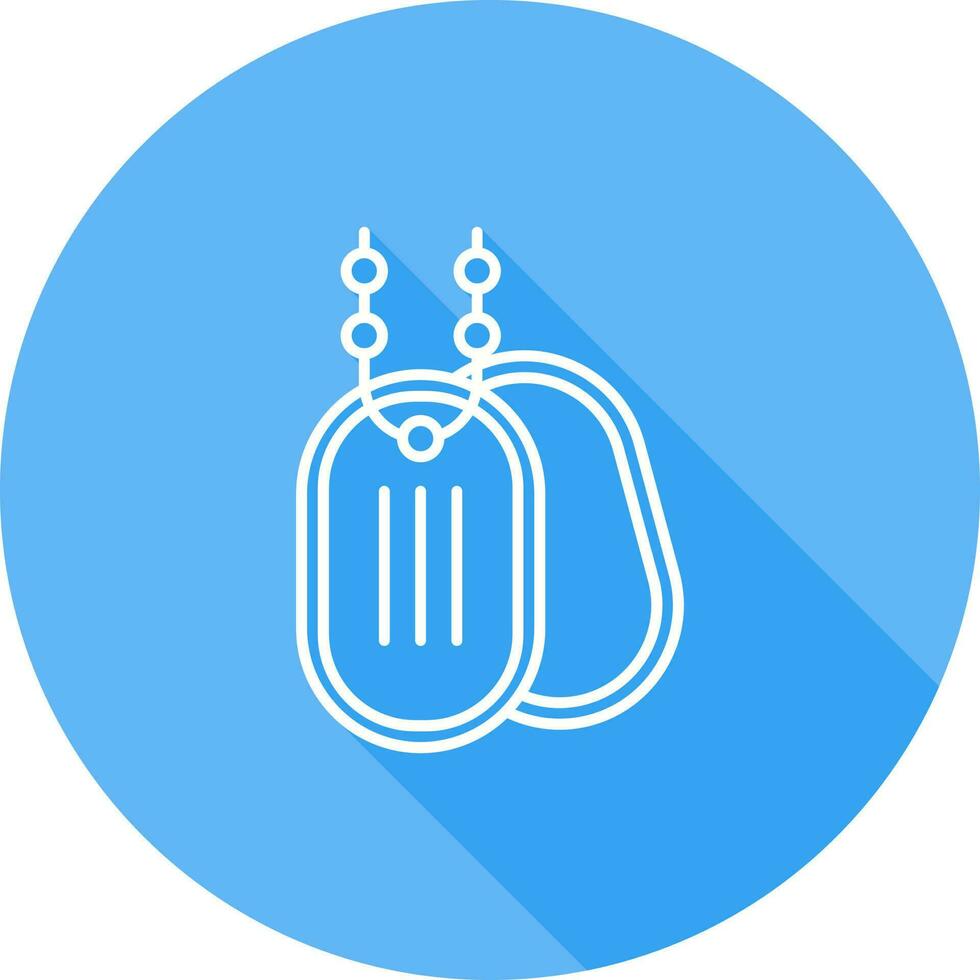 Army Dog Tag Vector Icon
