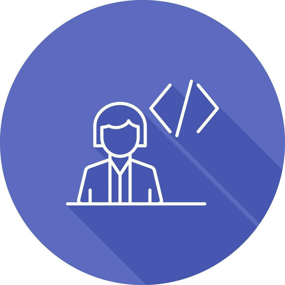 icono de vector de programador
