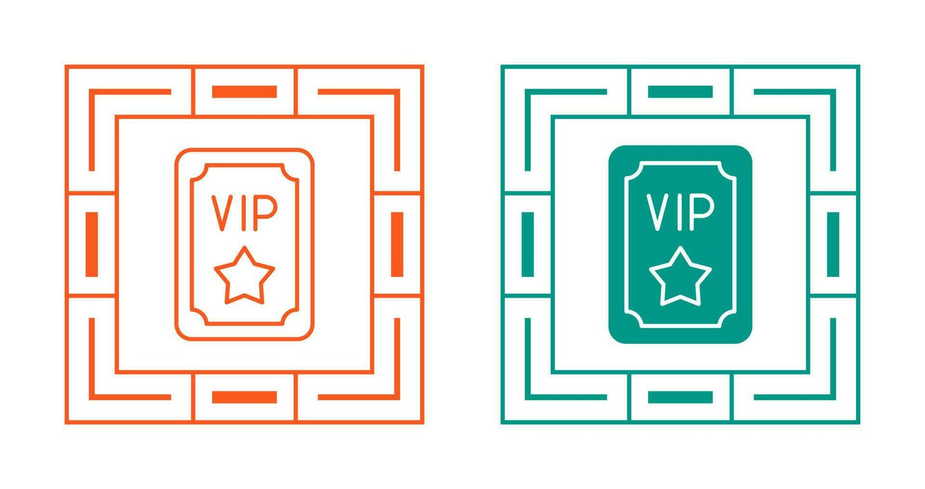 VIP vector icono conjunto