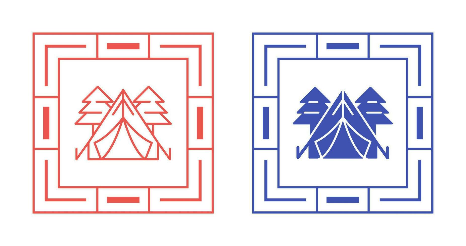 tent Vector Icon Set