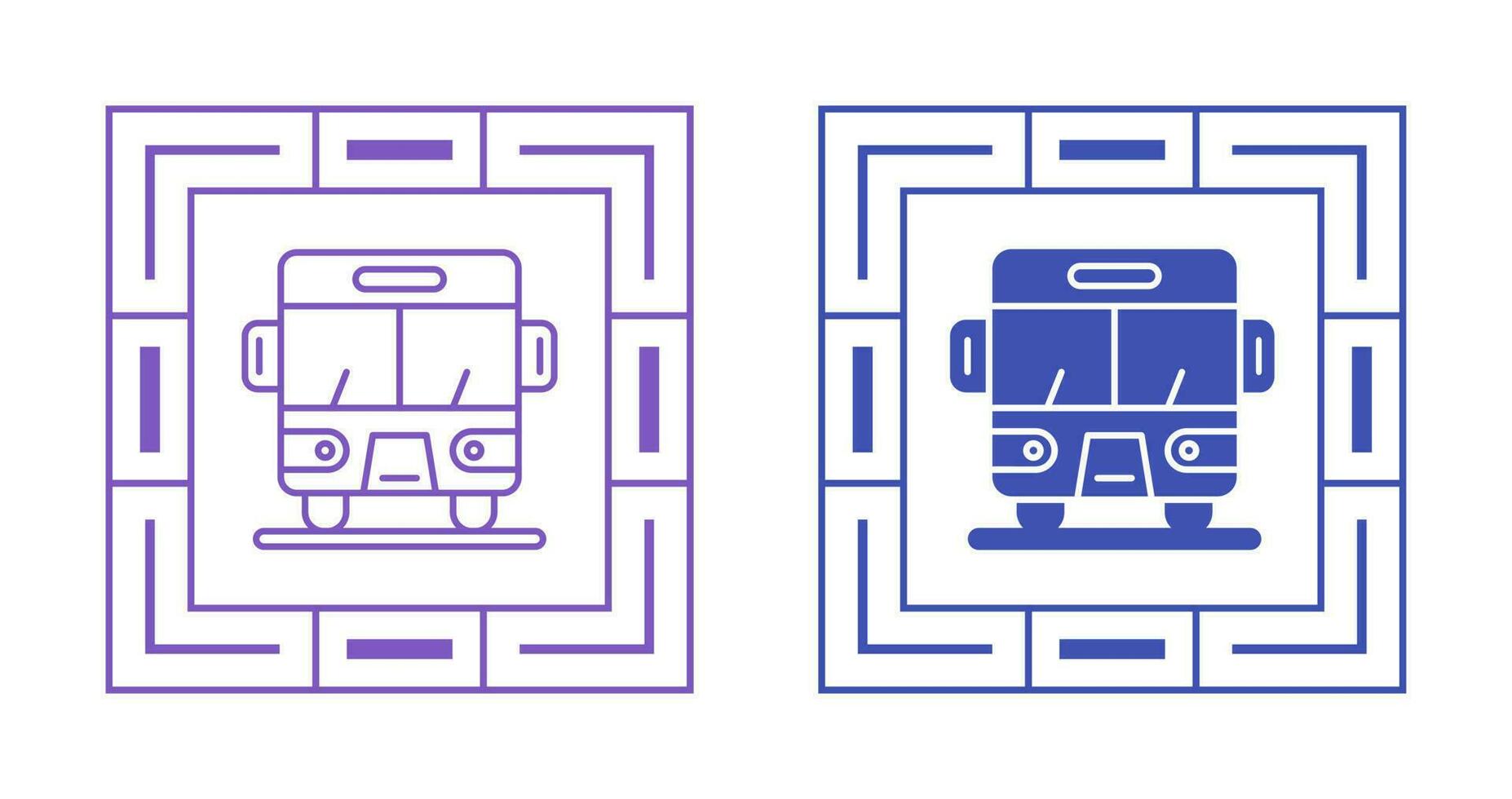 Bus Vector Icon Set