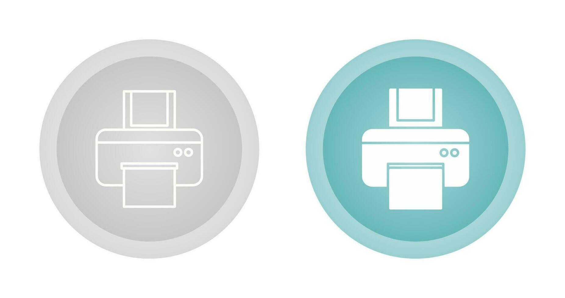 Printer Vector Icon Set