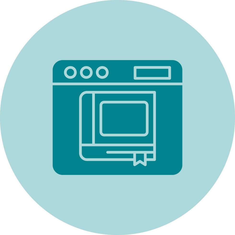 icono de vector de ebook