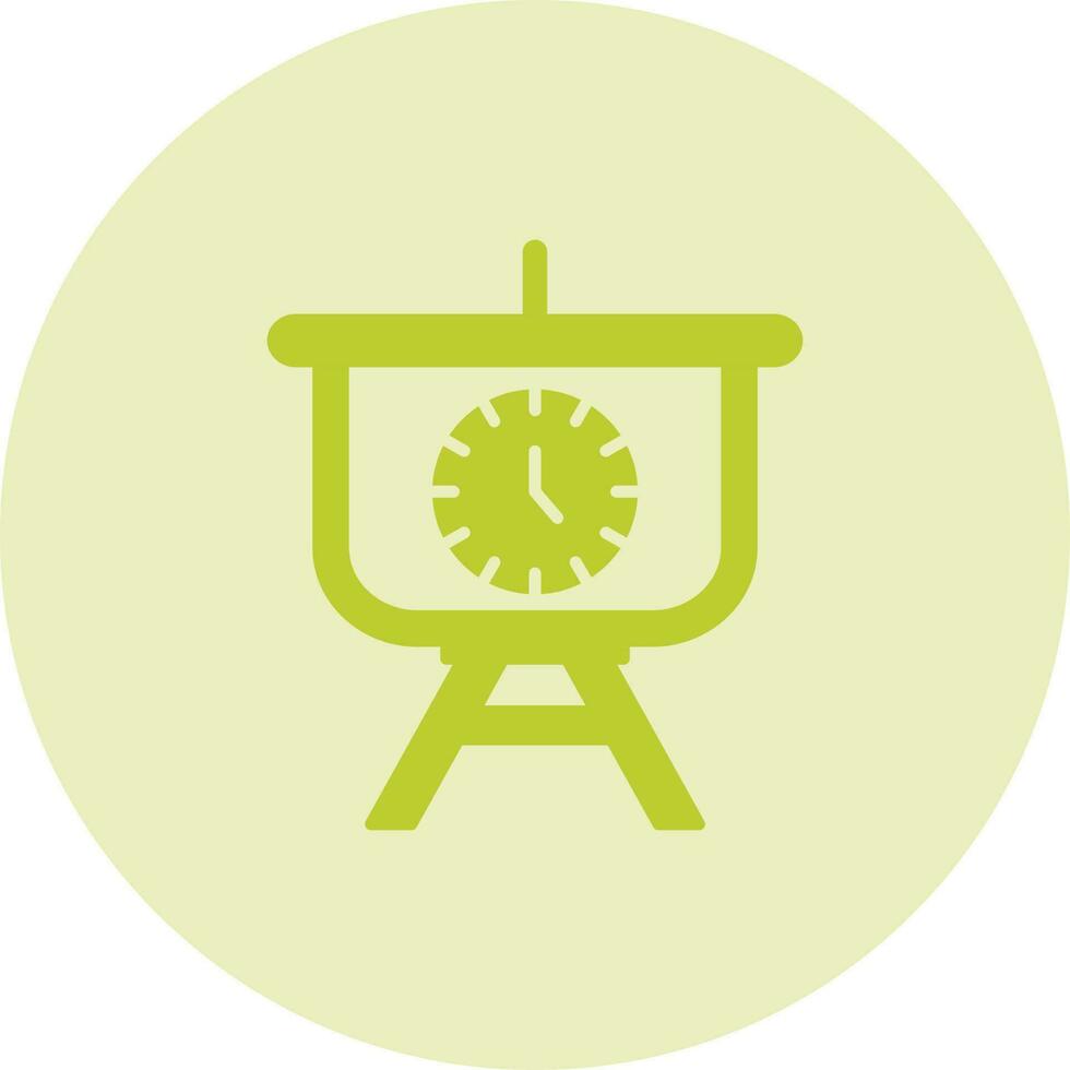 Time Manage Presentation Vector Icon