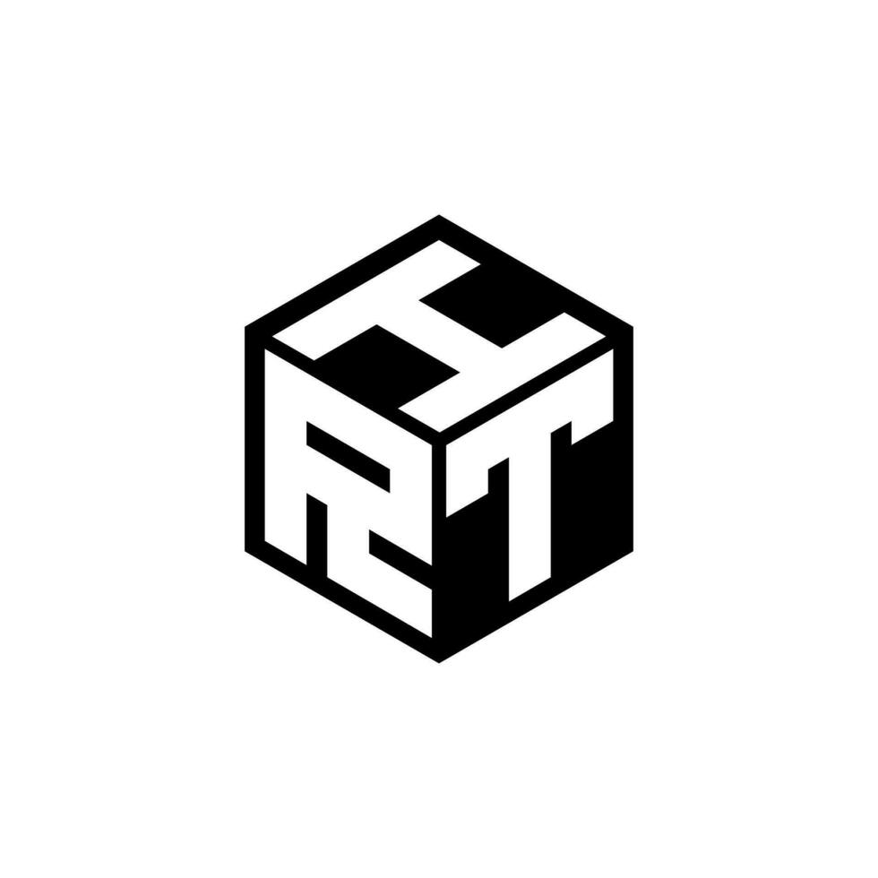 RTI letter logo design in illustration. Vector logo, calligraphy designs for logo, Poster, Invitation, etc.