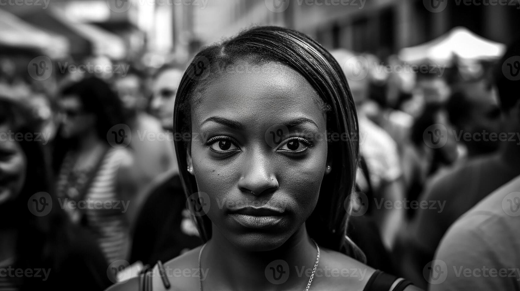 negro vive importar protestas, igual derechos manifestación, ilustración, gráfico, ai generado foto