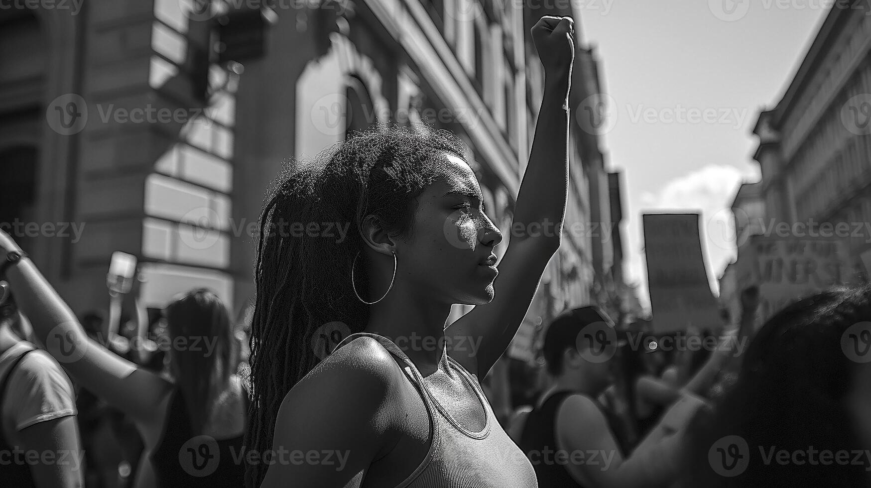 Black Lives Matter protests, equal rights demo, illustration, graphic, photo