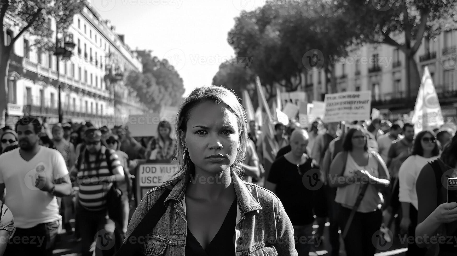 negro vive importar protestas, igual derechos manifestación, ilustración, gráfico, ai generado foto