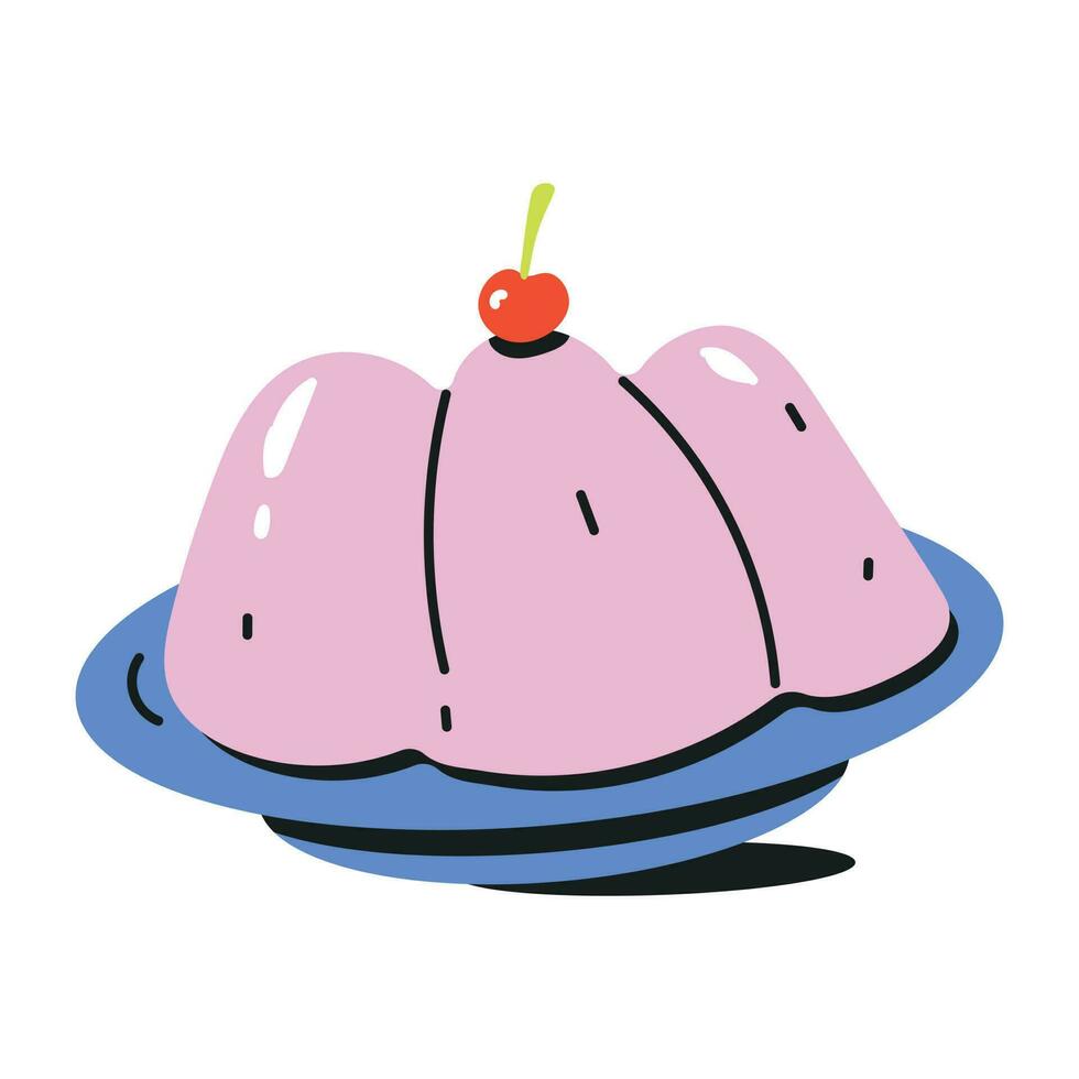 Get this flat icon of jelly vector