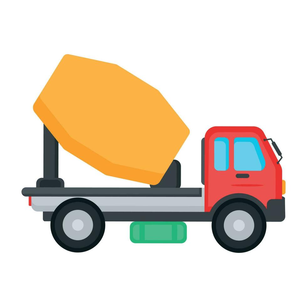 Trendy Concrete Truck vector