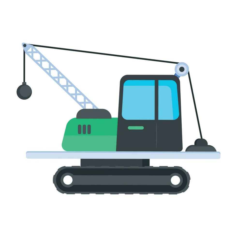 Trendy Ball Crane vector