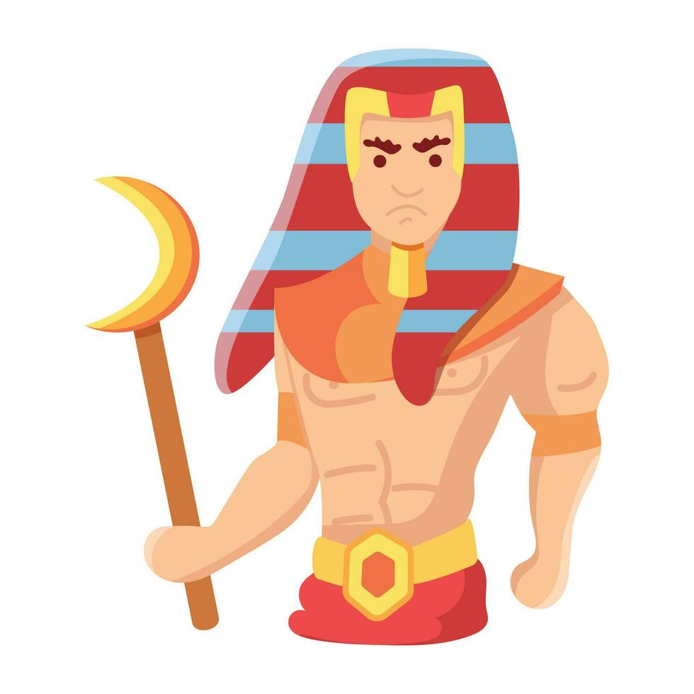 Trendy Pharaoh God vector