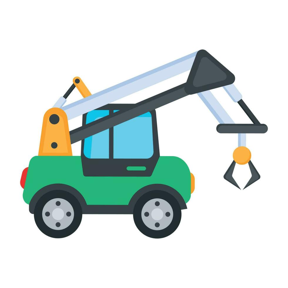 Trendy Forestry Vehicle vector