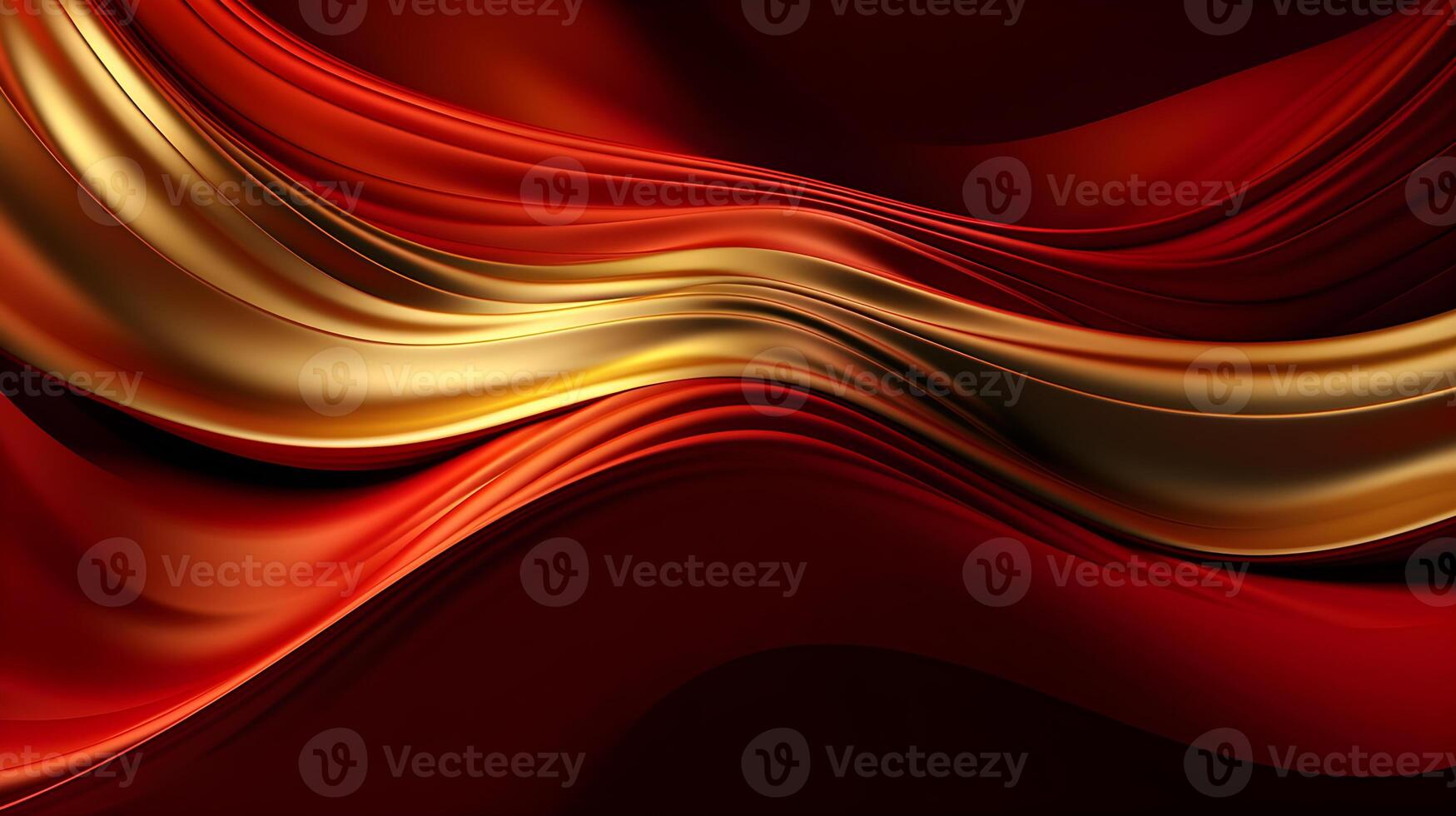 Abstract Background with 3D red Gradient Silk Fabric , photo