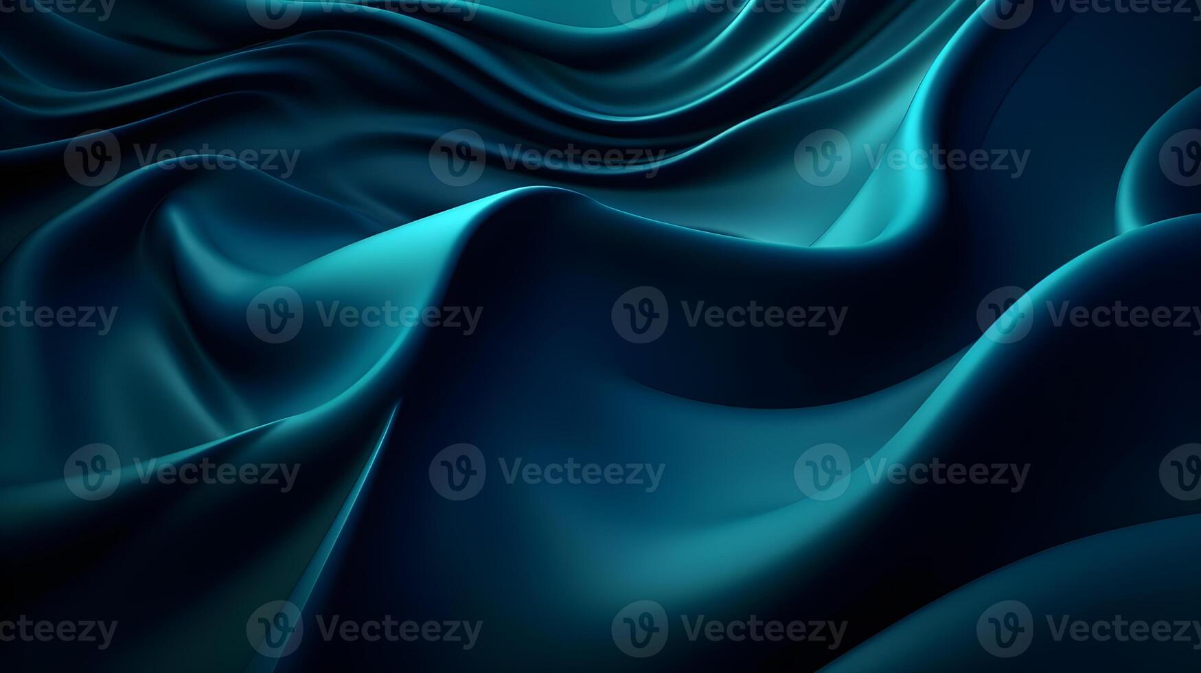 Abstract Background with 3D blue Gradient Silk Fabric , photo