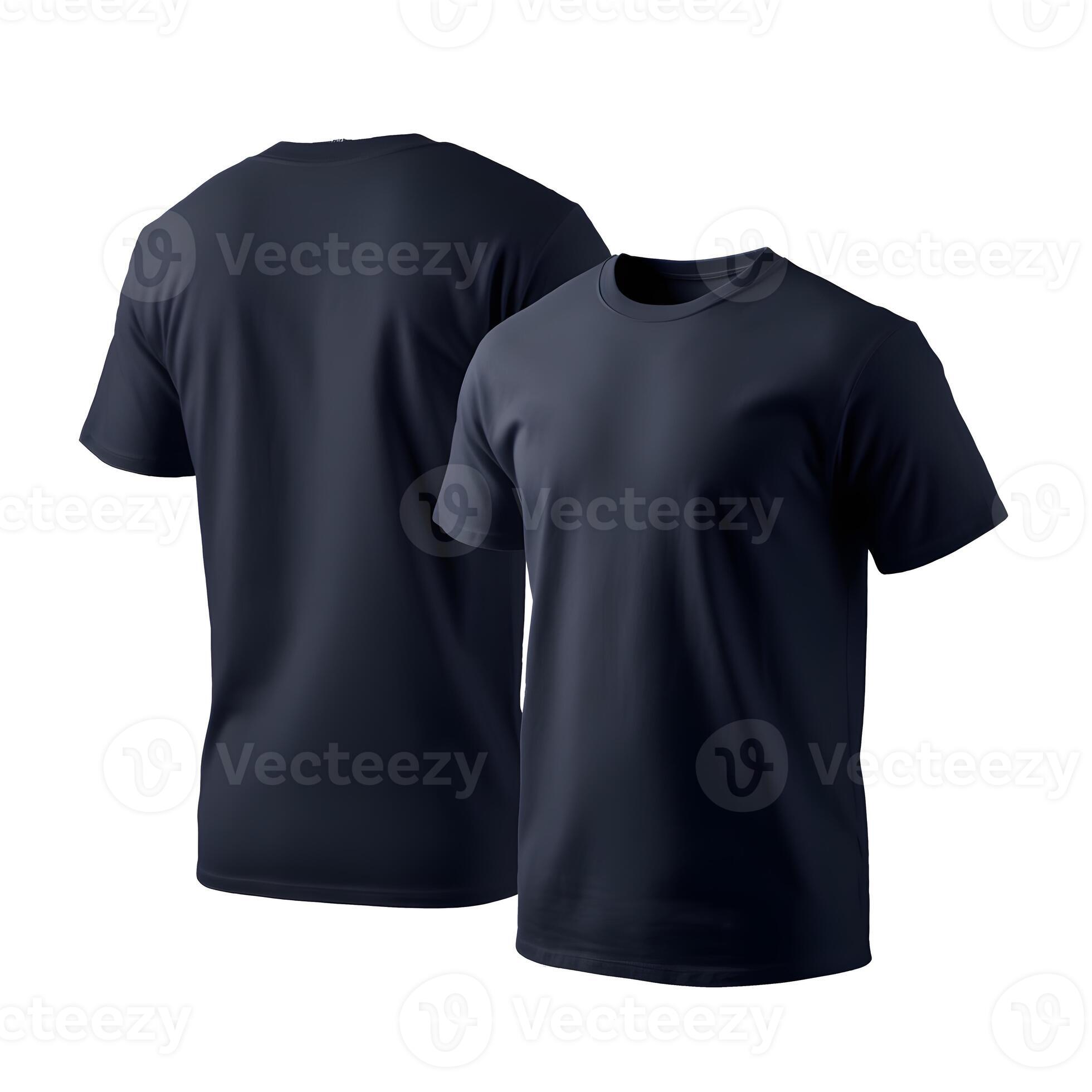 blank navy blue t shirt mockup ,close up navy blue t-shirt on white ...