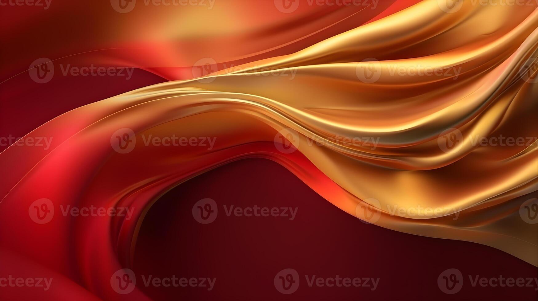 Abstract Background with 3D red Gradient Silk Fabric , photo