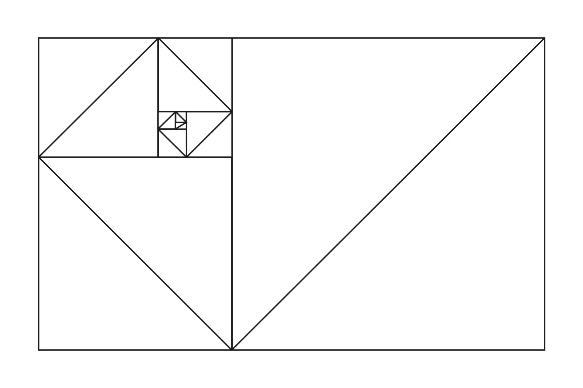 Golden ratio template. Fibonacci array, numbers. Method golden section Golden ratio template. Fibonacci array, numbers. Method golden section