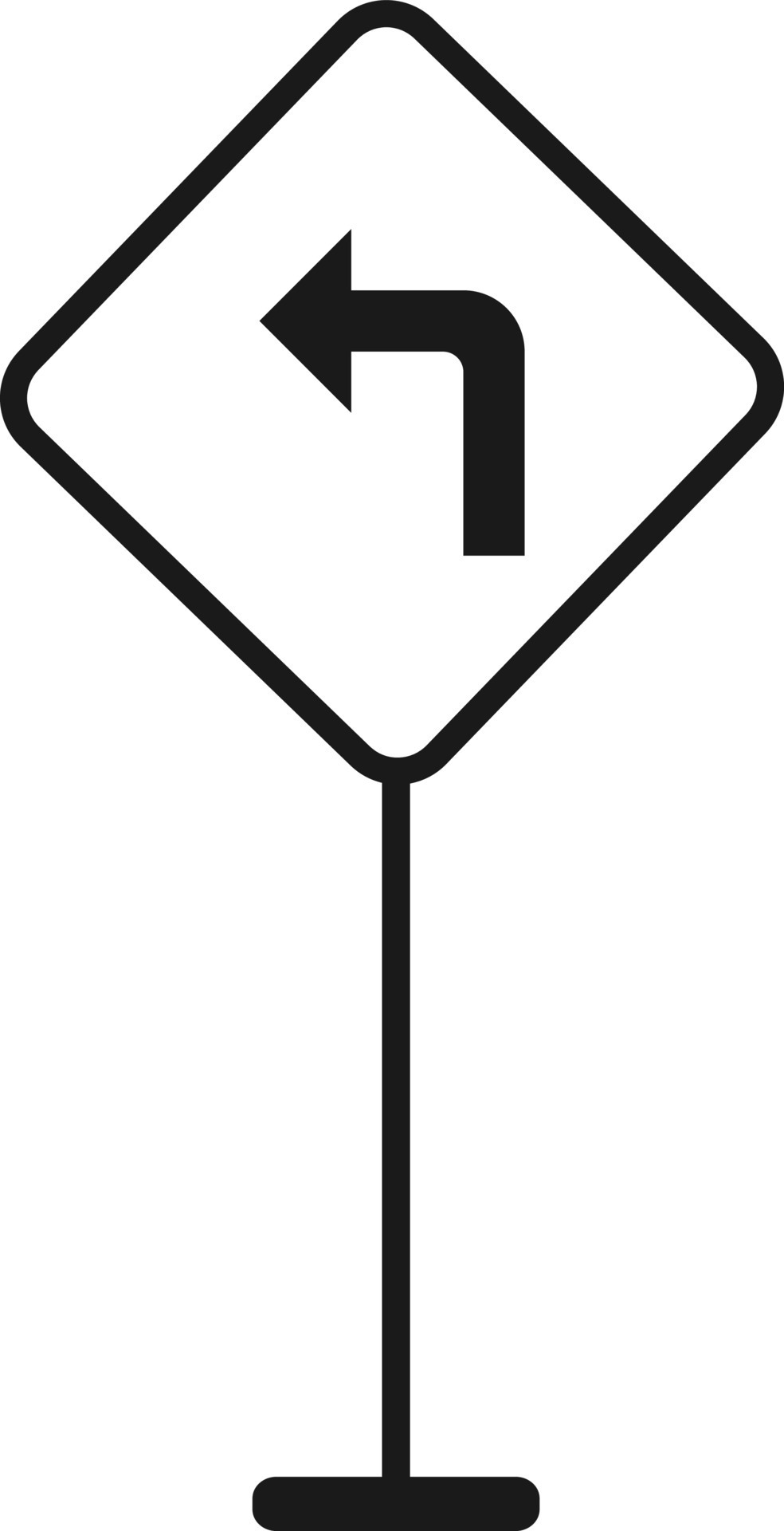 Traffic sign outline, street, isolated, road, highway, vector, illustration 23730799 Vector Art