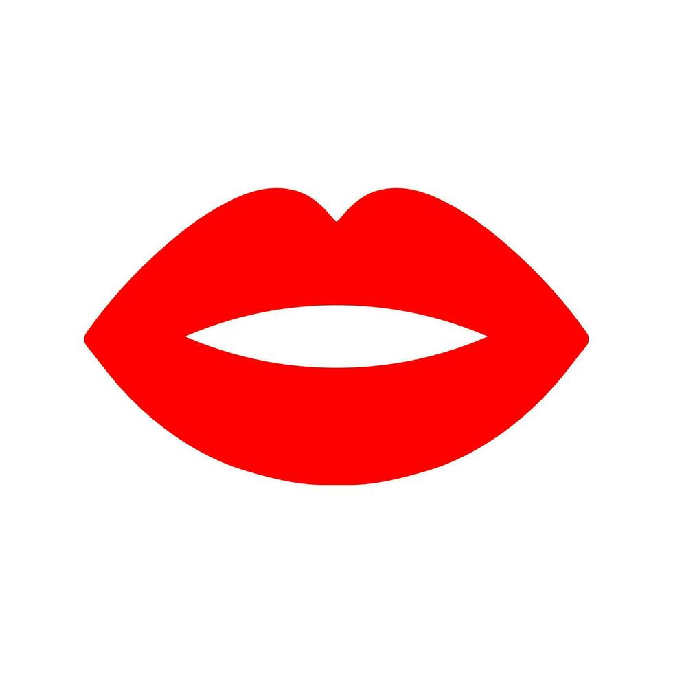 labios vector icono. Beso ilustración signo. mujer símbolo. amor logo.