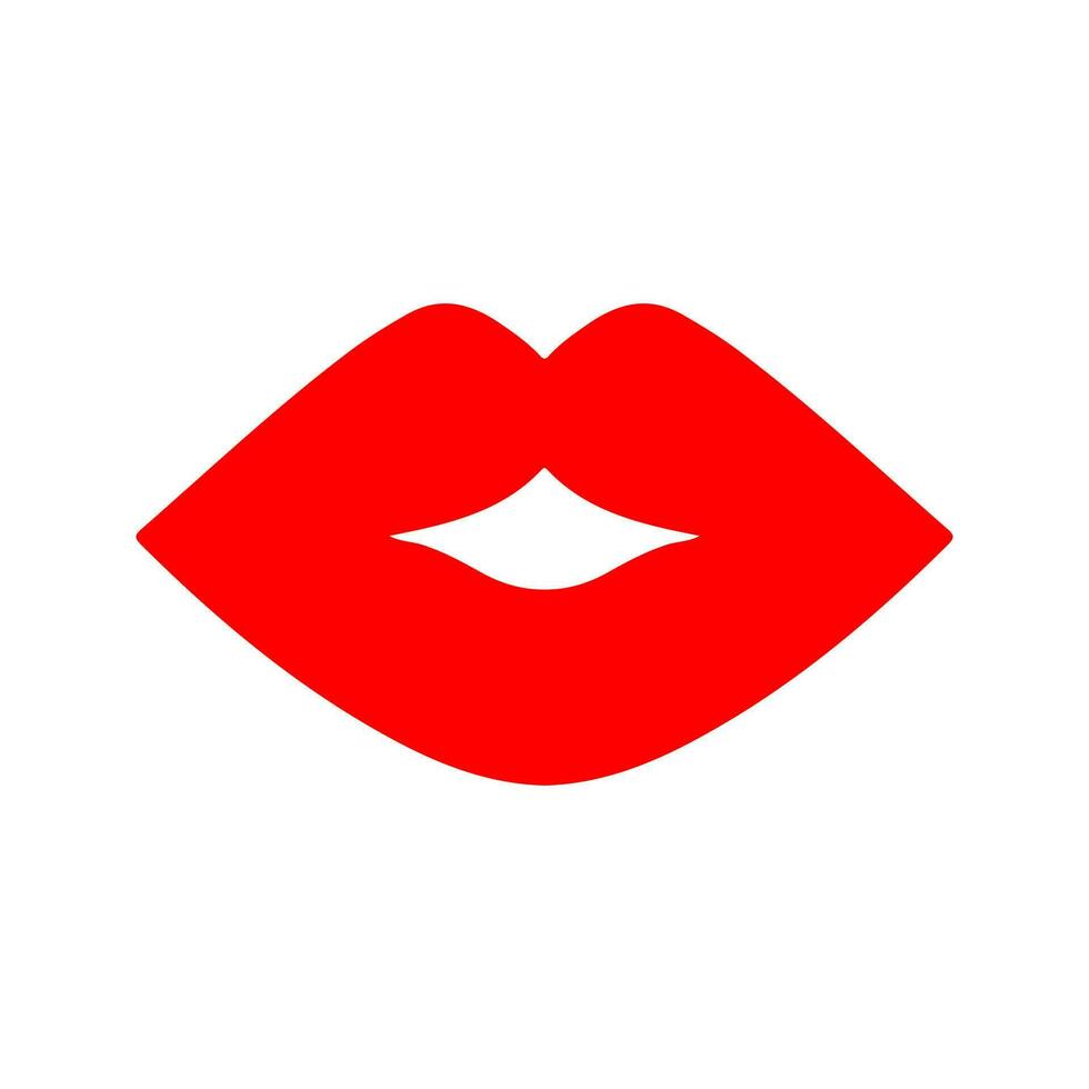 labios vector icono. Beso ilustración signo. mujer símbolo. amor logo.