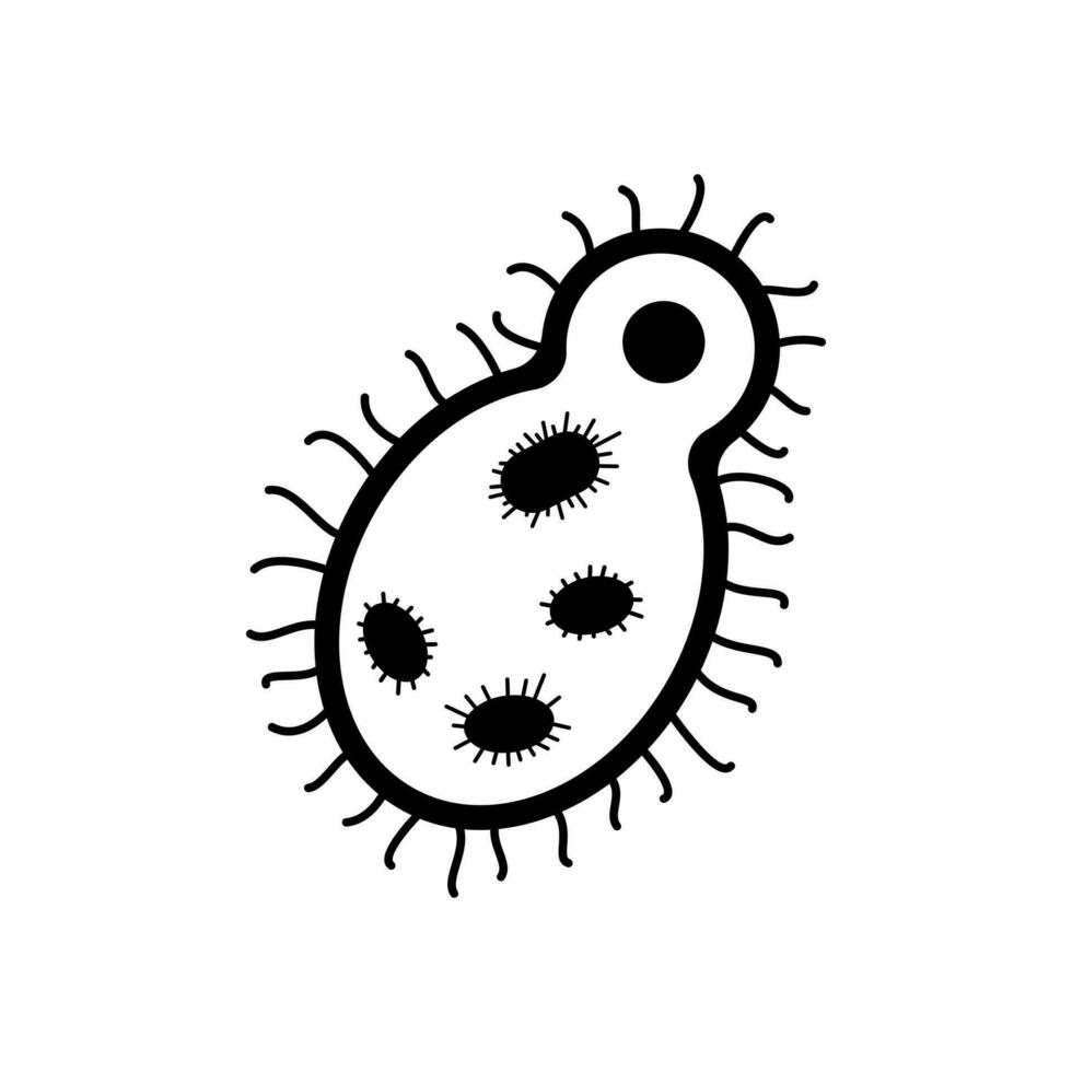 Bacteria icon vector. bacteria illustration sign. microbe symbol. vector