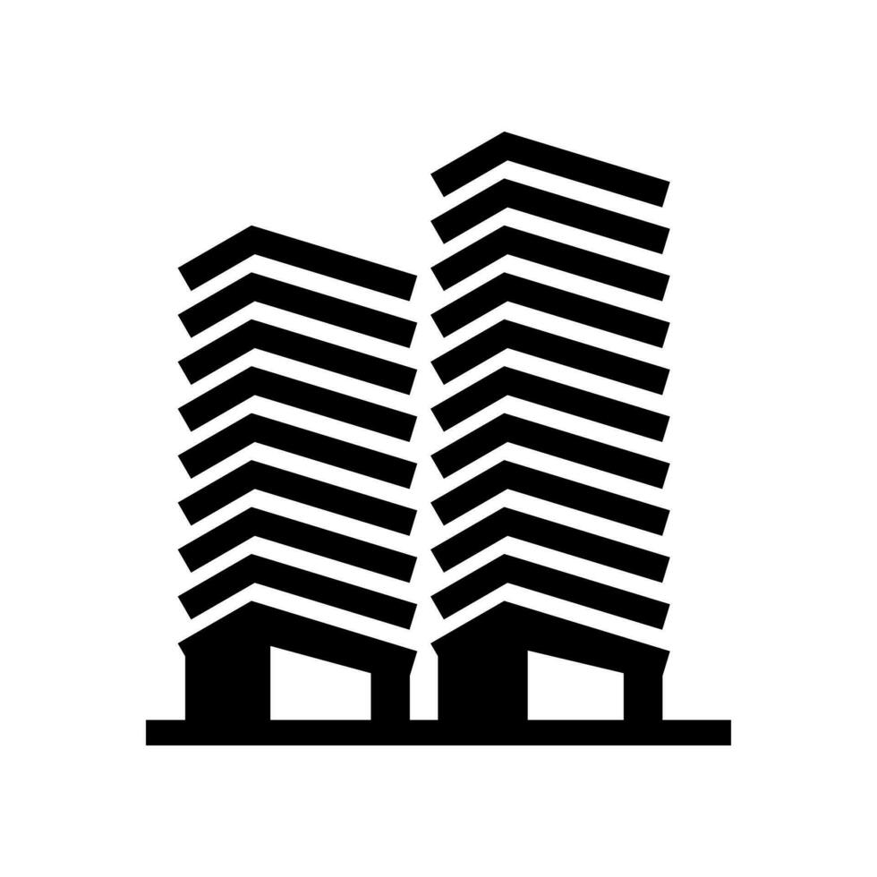 Building icon vector. House illustration sign. skyscraper sign or symbol. vector