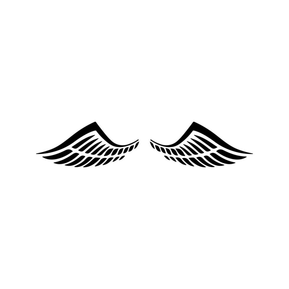 Angel wings icon vector. fly illustration sign collection. pilot symbol. wings logo. vector