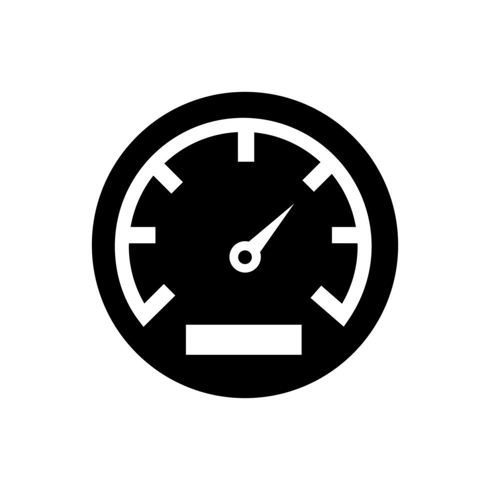 Speedometer icon vector. tachometer illustration sign. measuring device symbol. Display with measurement logo. vector