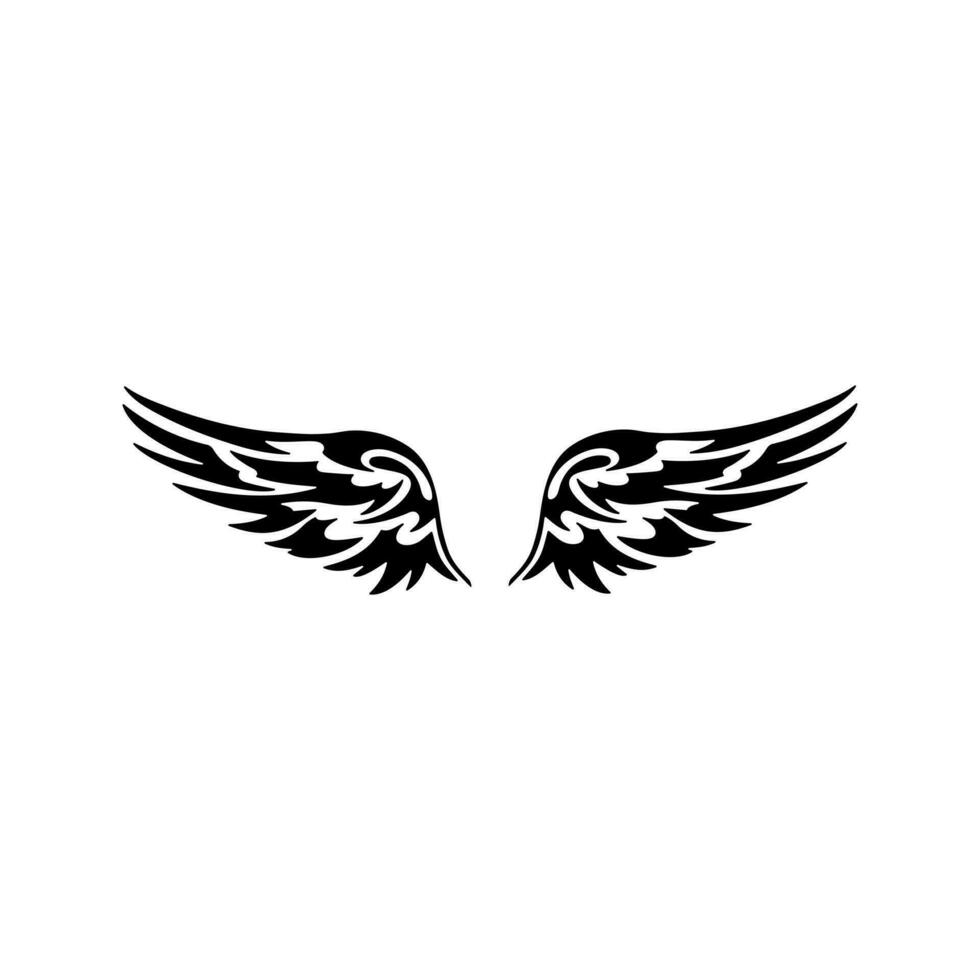 Angel wings icon vector. fly illustration sign collection. pilot symbol. wings logo. vector