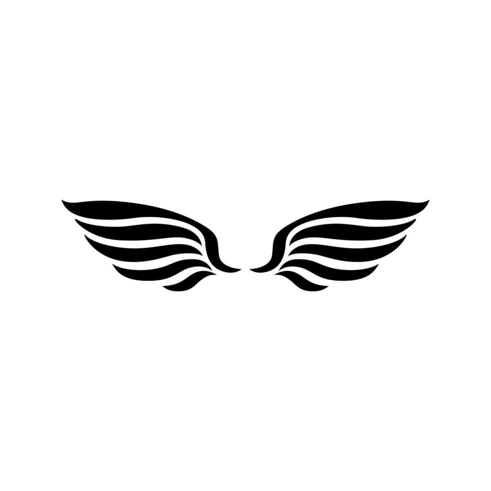 Angel wings icon vector. fly illustration sign collection. pilot symbol. wings logo. vector