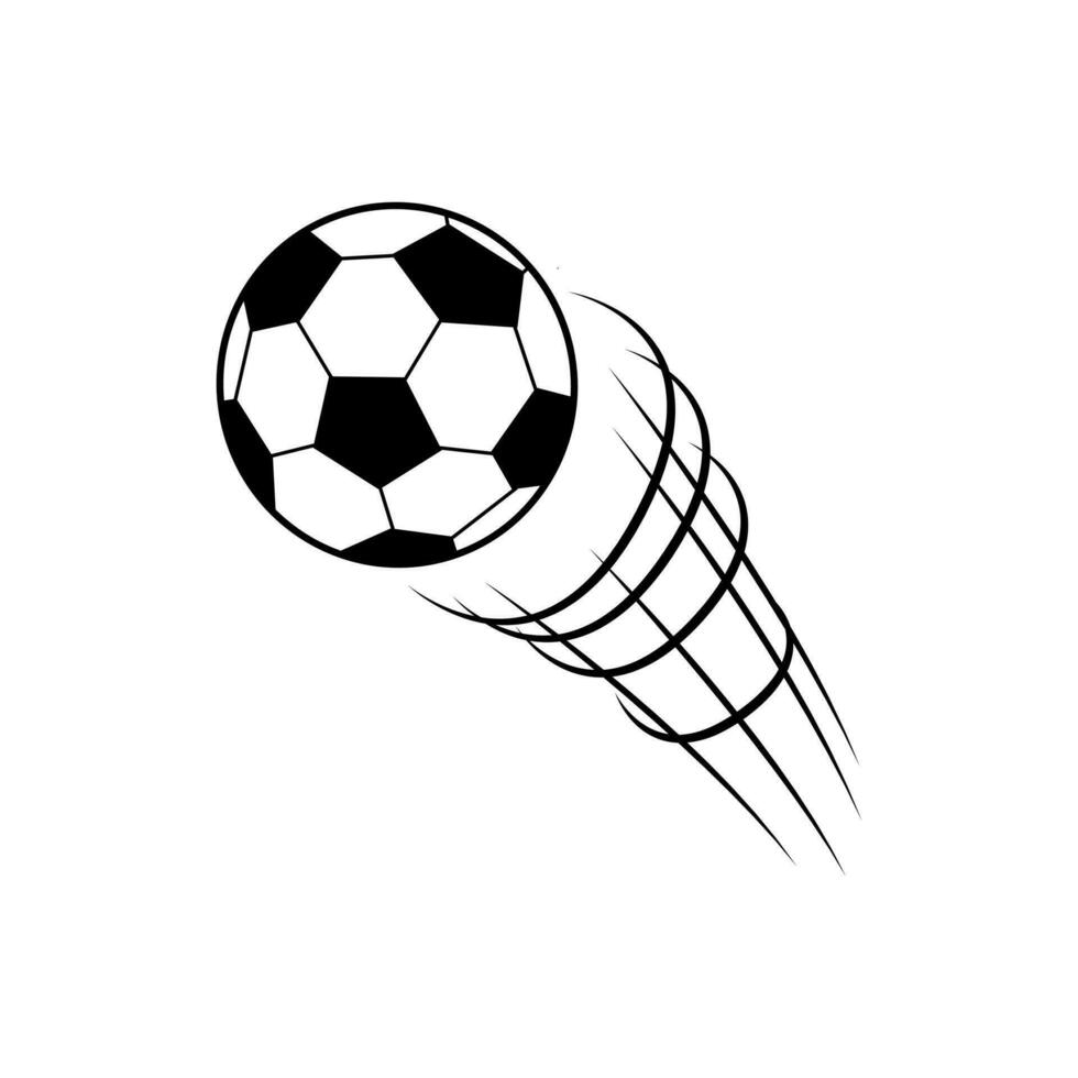 fútbol pelota icono vector. fútbol americano patada ilustración signo. objetivo símbolo o logo. vector