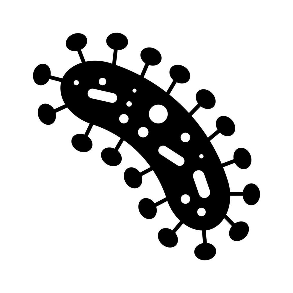 Bacteria icon vector. bacteria illustration sign. microbe symbol. vector