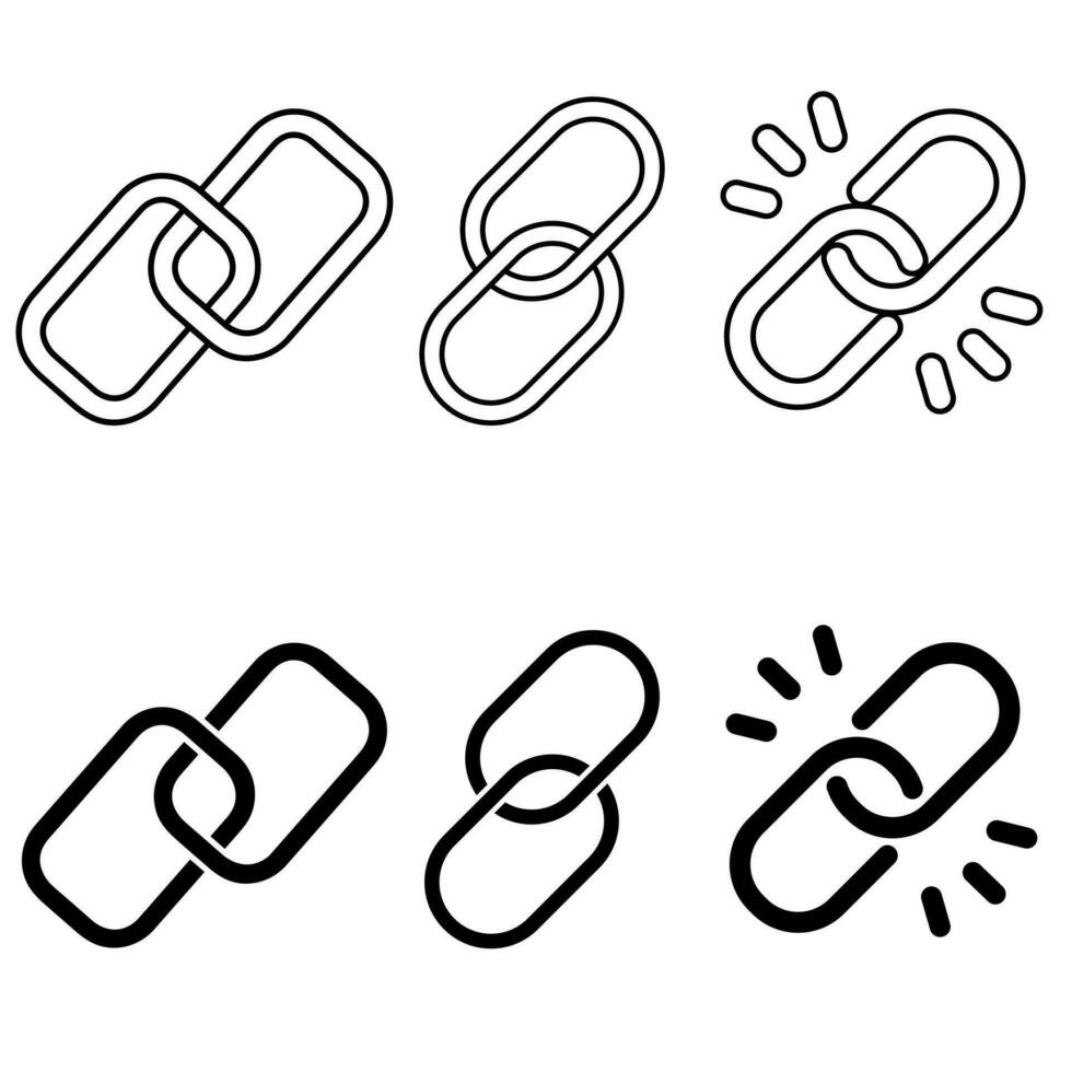 Link icon vector set. web address illustration sign collection. website symbol or logo.