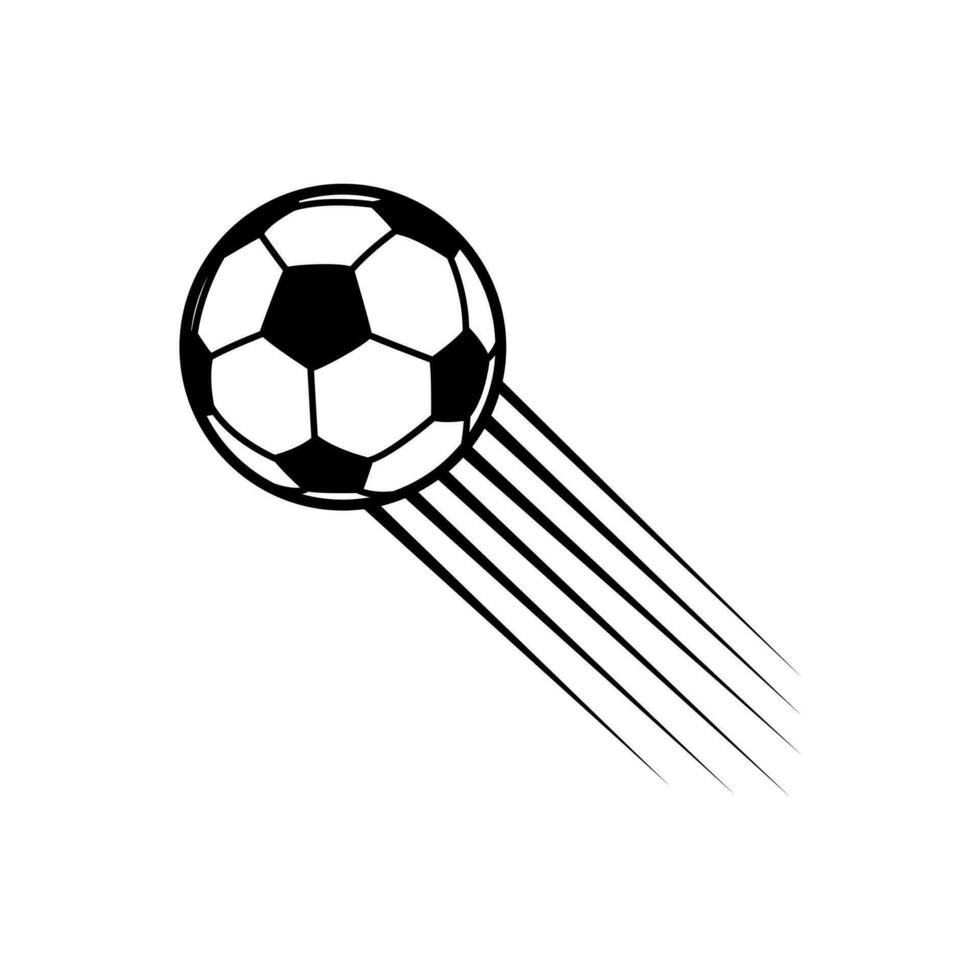 Soccer ball icon vector. football kick illustration sign. Goal symbol or logo. vector